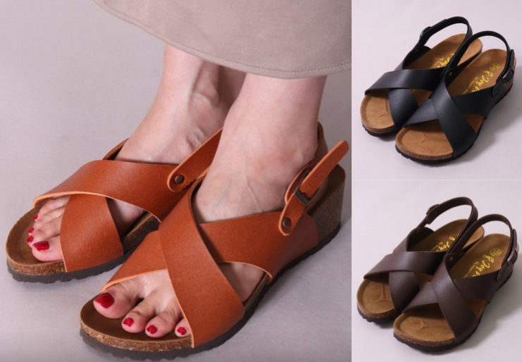 Joy Walker（ジョイウォーカー）オレンジブラウンのサンダル