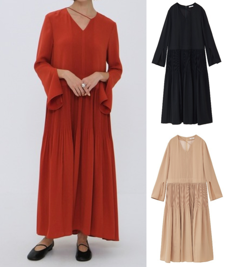 CLANE（クラネ）オレンジのワンピース