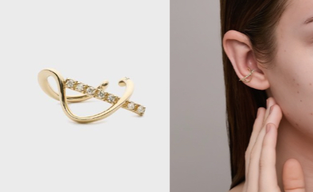 NOJESS(ノジェス)ゴールドのイヤカフ