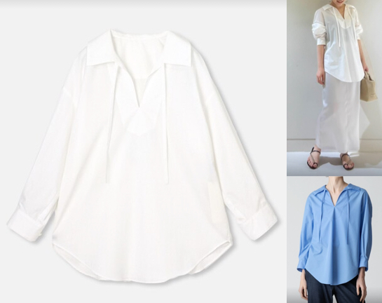 allurevilleホワイトのブラウス