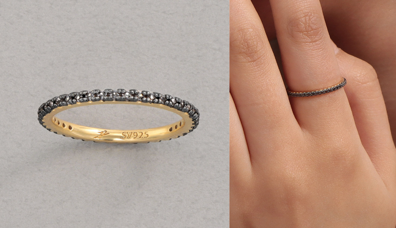 PLUS VENDOME（プラスヴァンドーム）ゴールドxキュービックジルコニアのリング