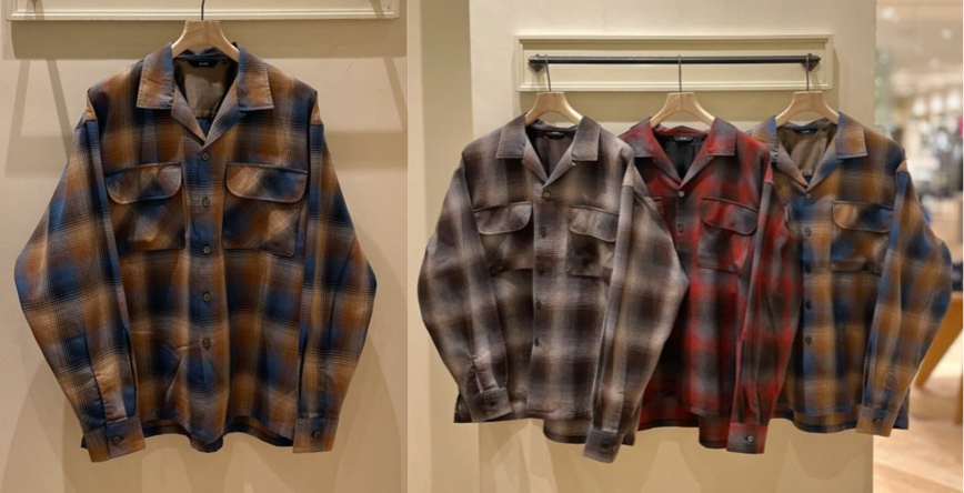 BEAMS（ビームス）ブルーのチェック柄シャツ