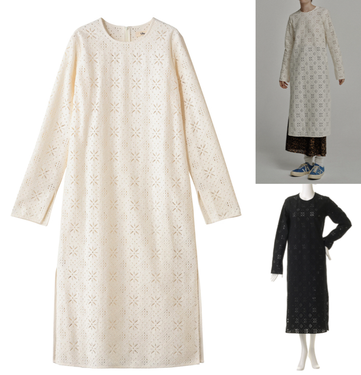 ウーアホワイトのレースワンピース