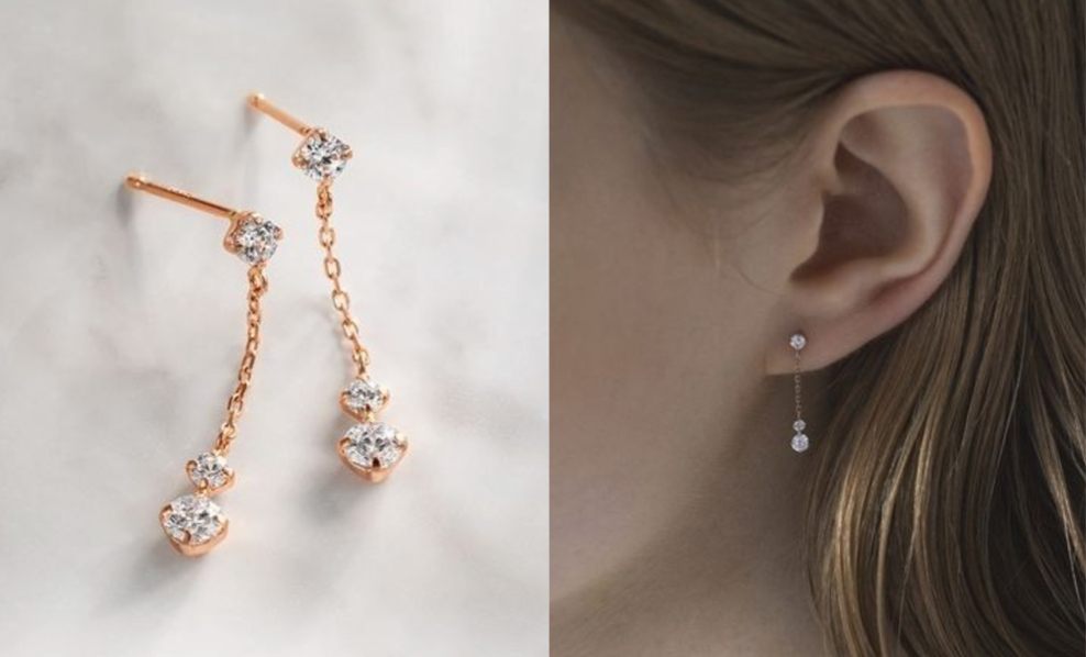 4℃クリアストーンピアス