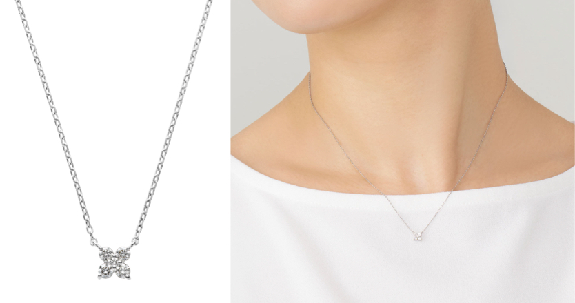 Vendome Aoyama(ヴァンドーム青山)シルバーxダイヤのネックレス