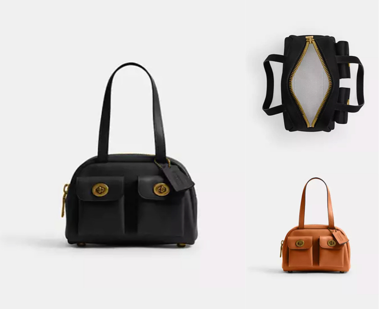 coachブラックのハンドバッグ