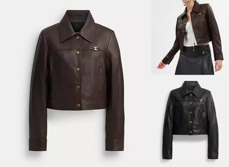 COACH（コーチ）ブラウンのレザージャケット