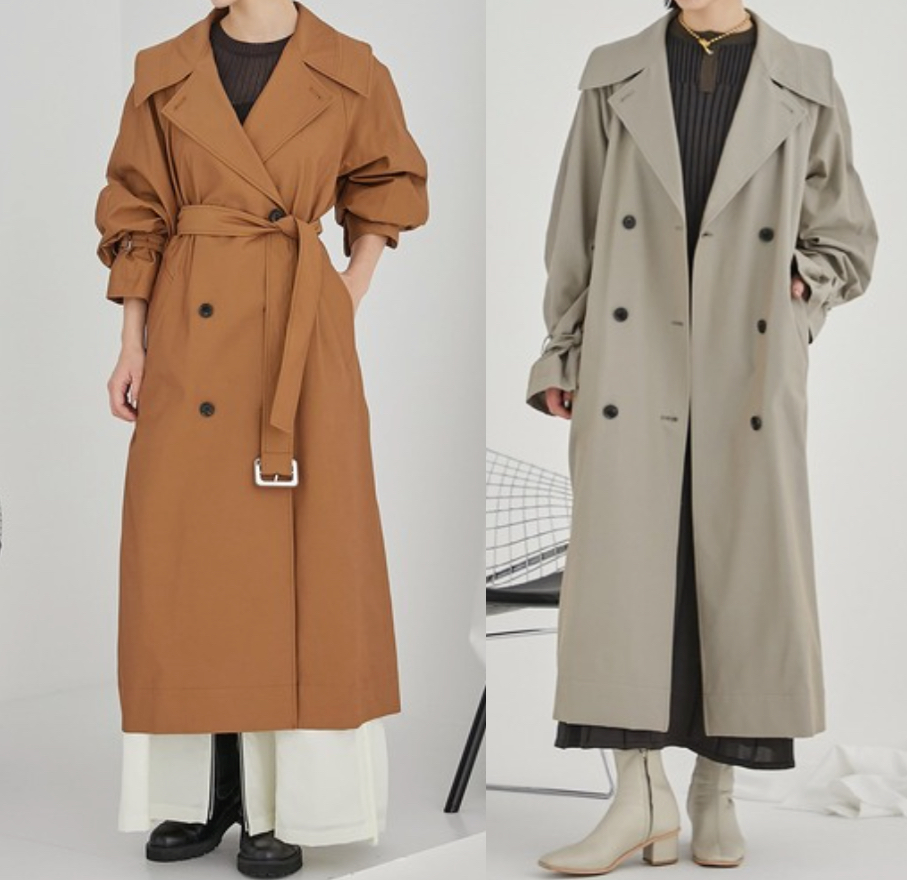 PUBLIC TOKYO（パブリックトウキョウ）ブラウンのトレンチコート