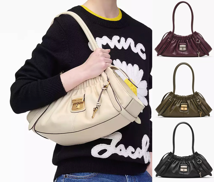 MARC JACOBS（マークジェイコブス）アイボリーのサッチェルバッグ