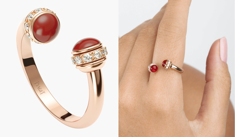 PIAGET(ピアジェ)レッドxゴールドのリング