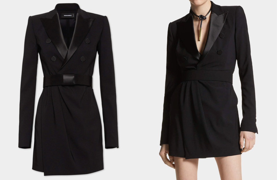 DSQUARED2(ディースクエアード)ブラックのタキシードドレス