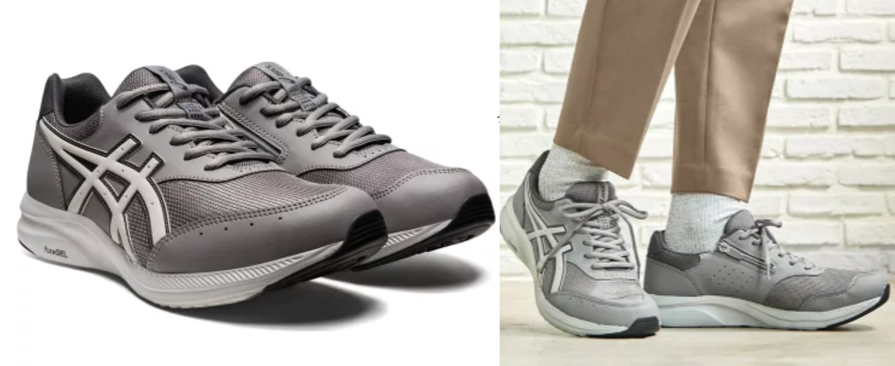 ASICS（アシックス）グレーのスニーカー