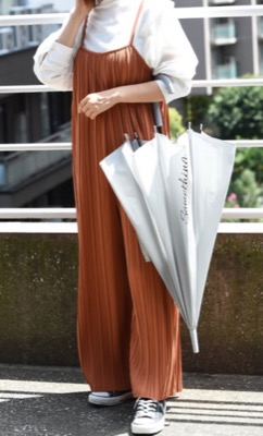 INTERPLANET（インタープラネット）ブラウンのプリーツサロペット