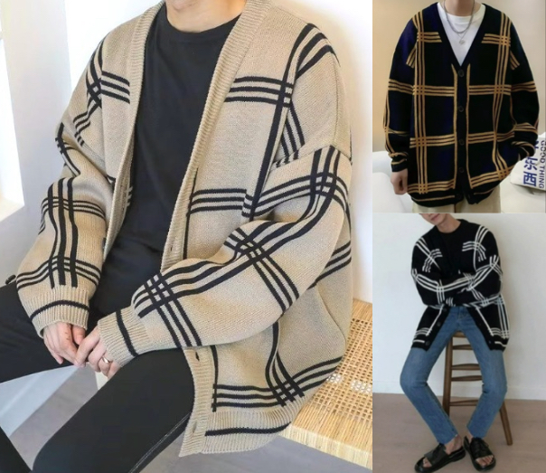 B.R.Uベージュのカーディガン