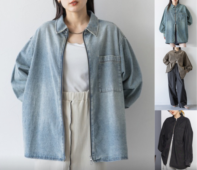 RAGEBLUEライトブルーのデニムブルゾン