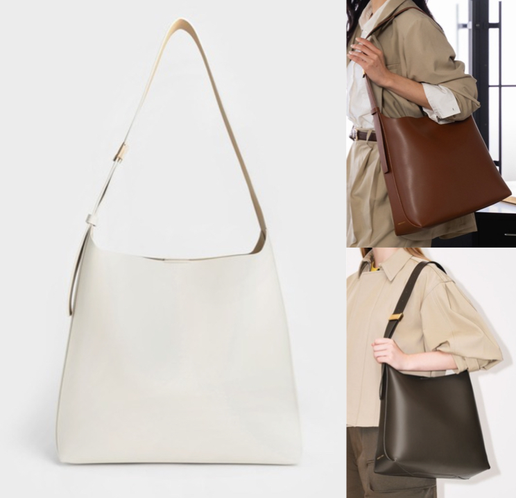 CHARLES & KEITH（チャールズ アンド キース）ホワイトのトートバッグ