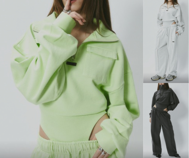 BLONDEYライトグリーンのスウェット