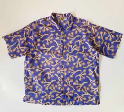 Patagonia（パタゴニア）パープルの総柄シャツ