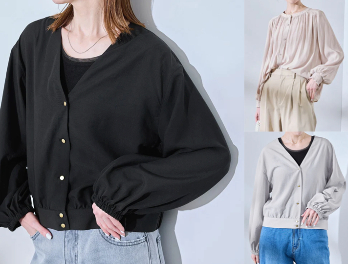 ROPÉ PICNIC(ロペピクニック)ブラックのカーディガン