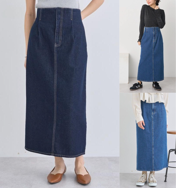 earth music&ecology(アースミュージックアンドエコロジー)デニムタイトスカート