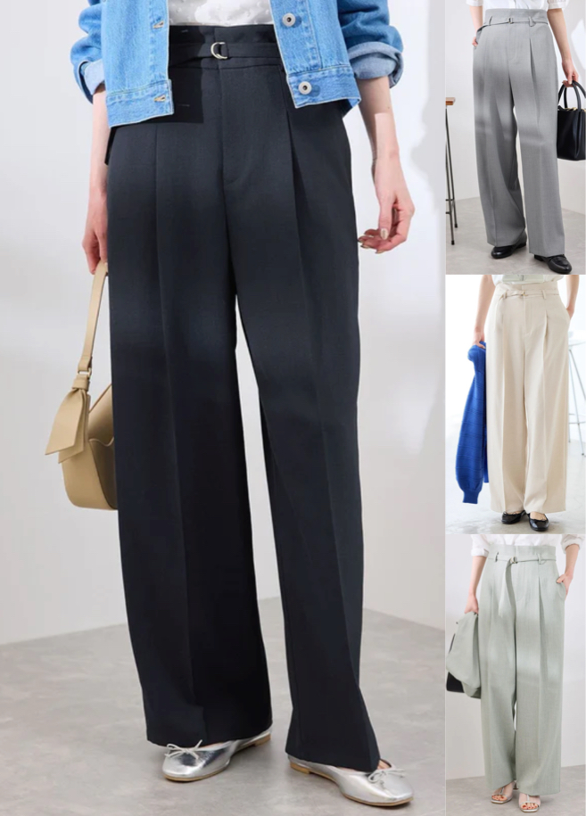 ROPÉ PICNIC(ロペピクニック)ネイビーのウエストパンツ