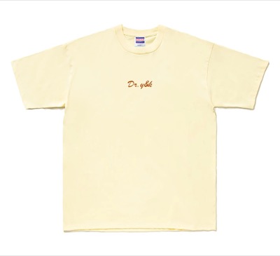 Dr.Y&K(ドクターワイアンドケイ)ライトイエローのロゴTシャツ