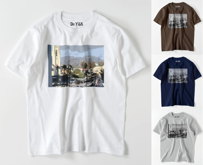 Dr.Y&K(ドクターワイアンドケイ)ホワイトのプリントTシャツ
