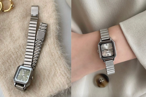 INASTUDIOSシルバーの腕時計