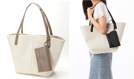 cachecacheホワイトのバッグ