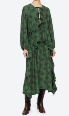 Sea New York(シー ニューヨーク)グリーンの花柄ワンピース