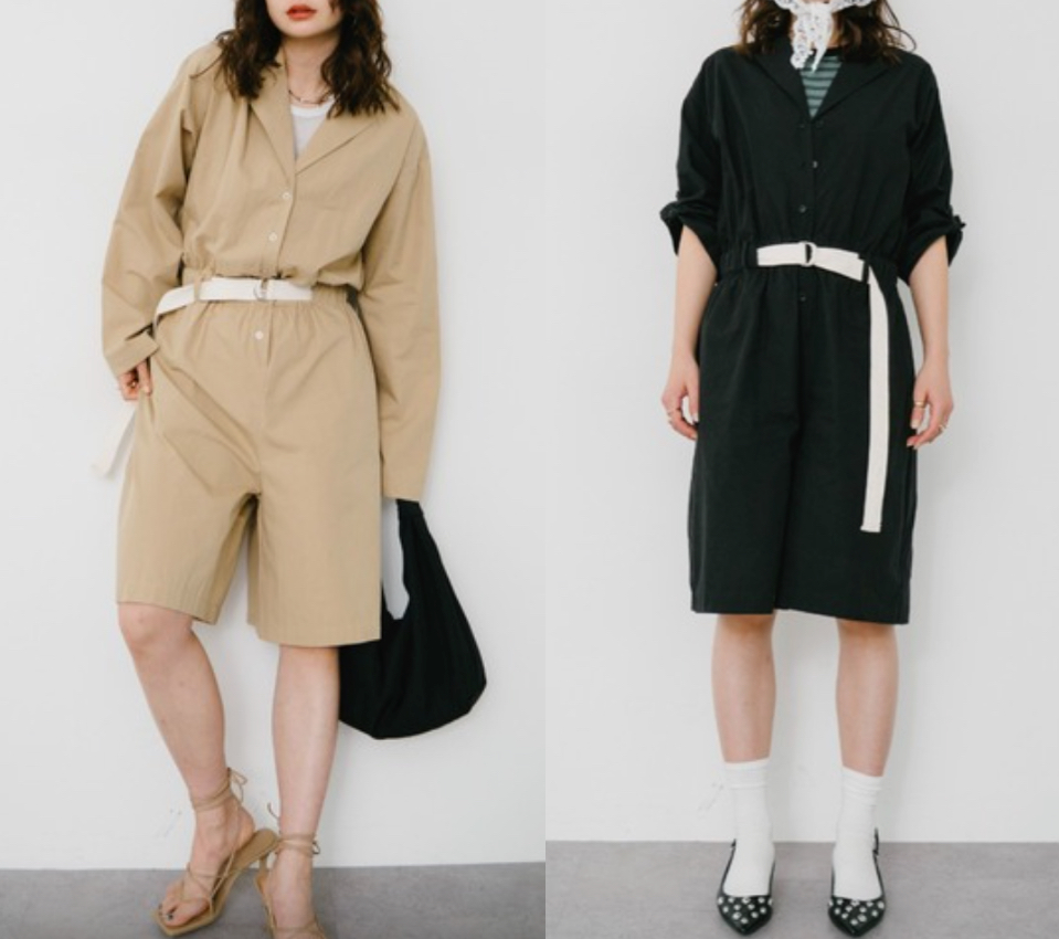 HANNE(アン)ベージュのオールインワン