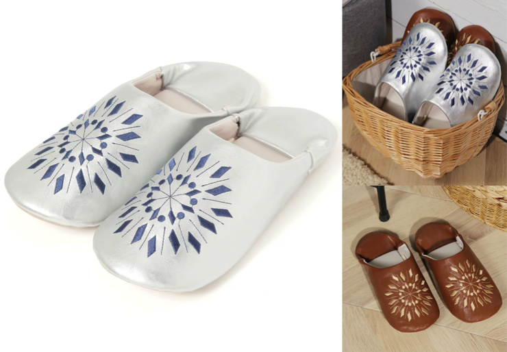 studio CLIP (スタディオクリップ)刺繍フラットルームシューズ