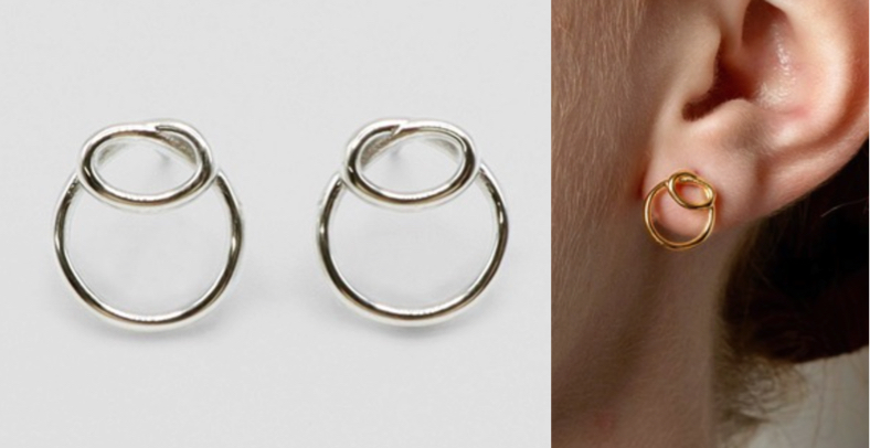 Vatsurica (バツリカ)シルバーのフープピアス