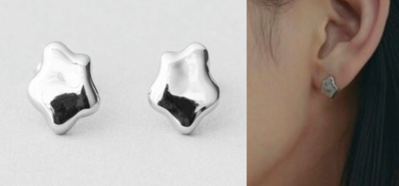 Jouete(ジュエッテ)シルバーのスターピアス