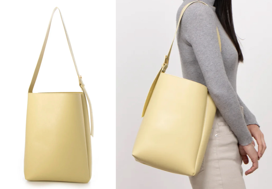 cache cache（カシュカシュ）ライトイエローのバッグ