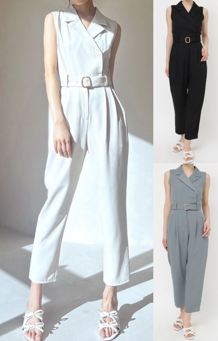 RESEXXY(リゼクシー)ホワイトのテーラーコンビネゾン