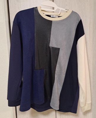 tkTAKEO KIKUCHI(ティーケータケオキクチ)パッチワークデザインスウェット