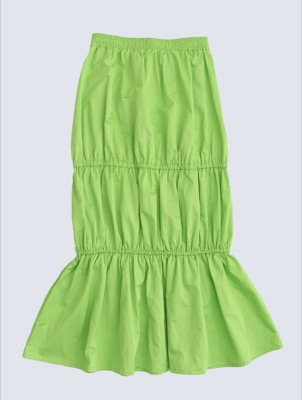 JOUERIRE（ジュエリル）ミントグリーンのエアリーギャザースカート