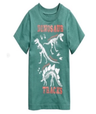 H&M(エイチアンドエム)グリーンのプリントTシャツ