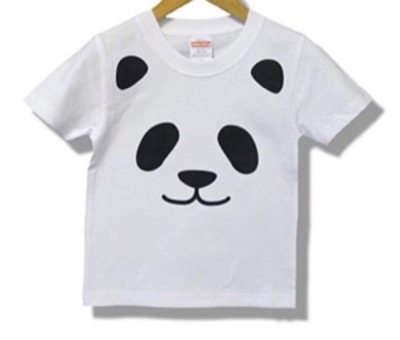 ホワイトのパンダTシャツ