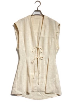 Ameri(アメリ)アイボリーのツイードトップス