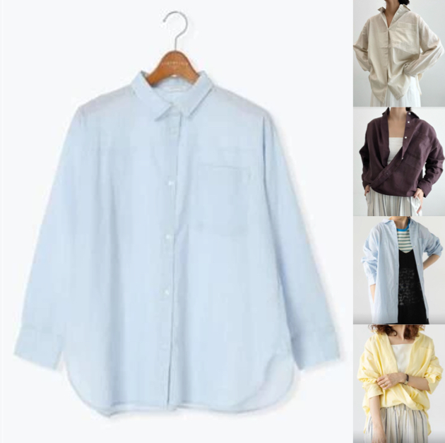 Lugnoncure(ルノンキュール)ライトブルーのシャツ