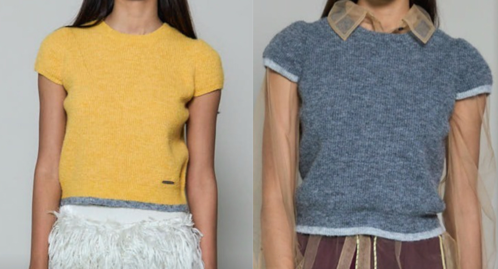 MAISON SPECIAL（メゾンスペシャル）イエローのニット