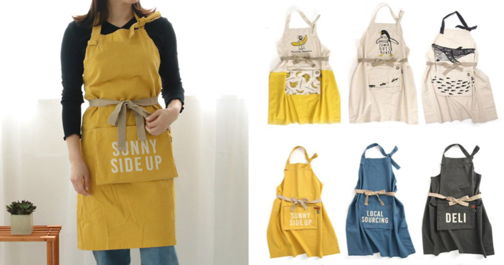 AND PACKABLE（アンドパッカブル）イエローのエプロン