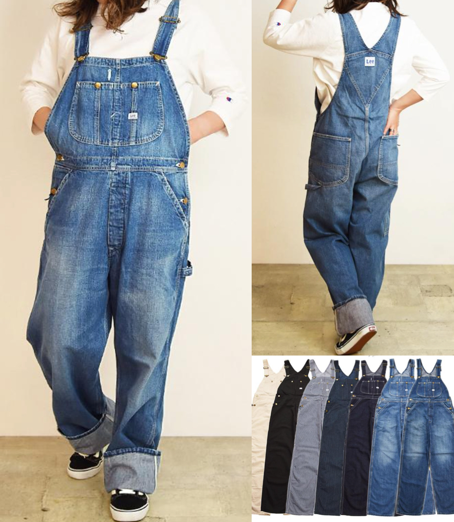 Lee（リー）ブルーのデニムオーバーオール