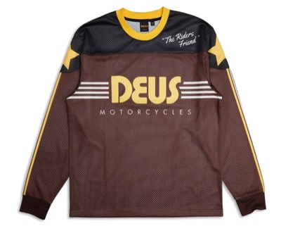 Deus Ex Machina（デウス エクス マキナ）ブラウンのロゴトップス