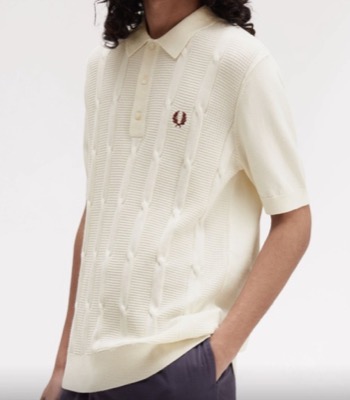 FRED PERRY（フレッドペリー）ホワイトのポロシャツ