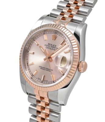 ROLEX（ロレックス）シルバーxピンクゴールドの腕時計