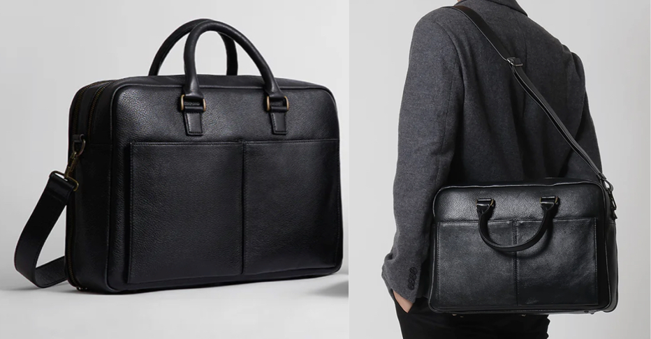 Motherhouse（マザーハウス）ブラックのビジネスバッグ