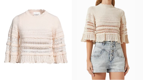 yooxホワイトのニット